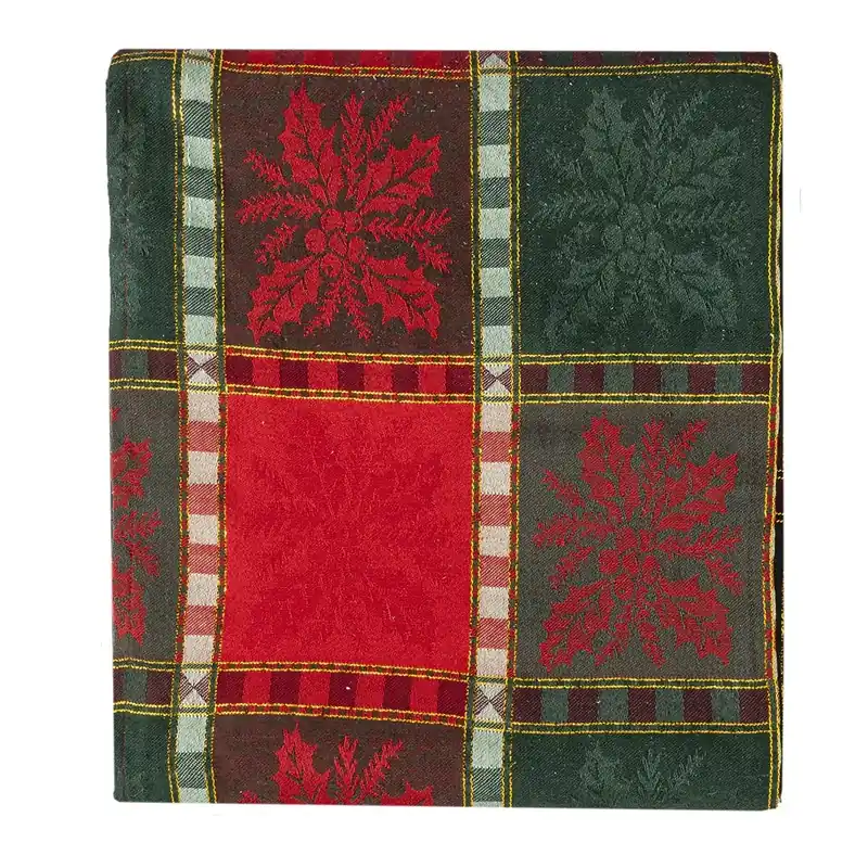Tovaglia Jacquard 140x180 cm Dolomites Dream Holly Jolly Multicolor Pagamento Sicuro