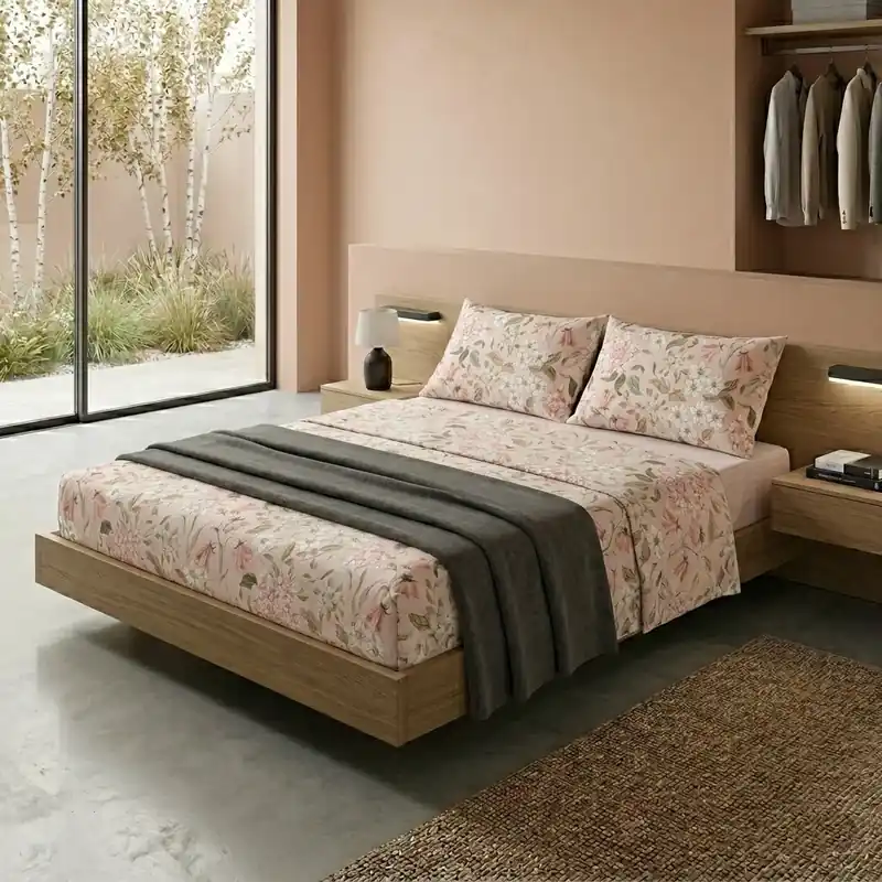 Scelto Dai Clienti Completo Letto Matrimoniale con Stampa Atelier - Fantasia Blair Pink