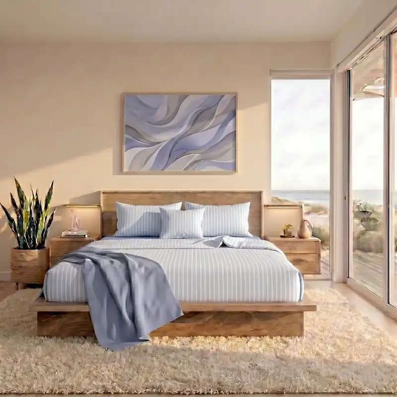 Completo Letto Matrimoniale in Cotone con Stampa - Fantasia Tweed Blue Ultimissimo Modello