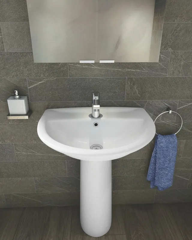 Promo Stagionale Lavabo bagno Carmen cm 50 con colonna