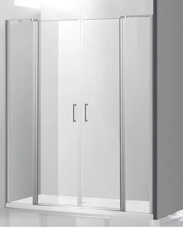 Box doccia nicchia 100 cm cristallo temperato 6 mm con ante Promo Stagionale