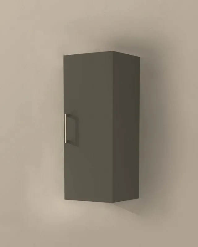 Pensile bagno con anta Alexia cm 30x74 grigio vulcano Spedizione Espresso