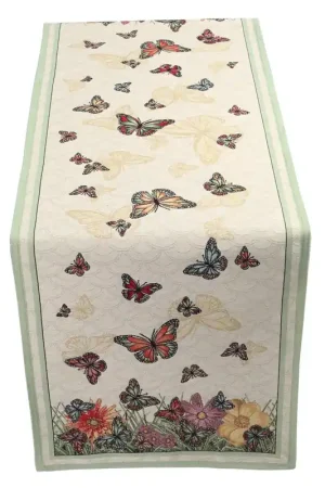Popolare Runner Tavola Emily Home Butterfly in Gobelin (Varie Misure)