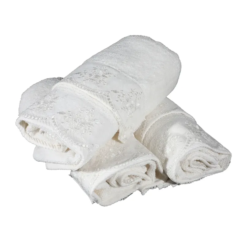 Soddisfatti O Rimborsati Set Asciugamani Spugna 3+3 - Cotone 100% Botticelli Home Nerina