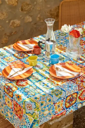 Compra Online Tovaglia da Tavola Ruocco Home Colori di Maiolica